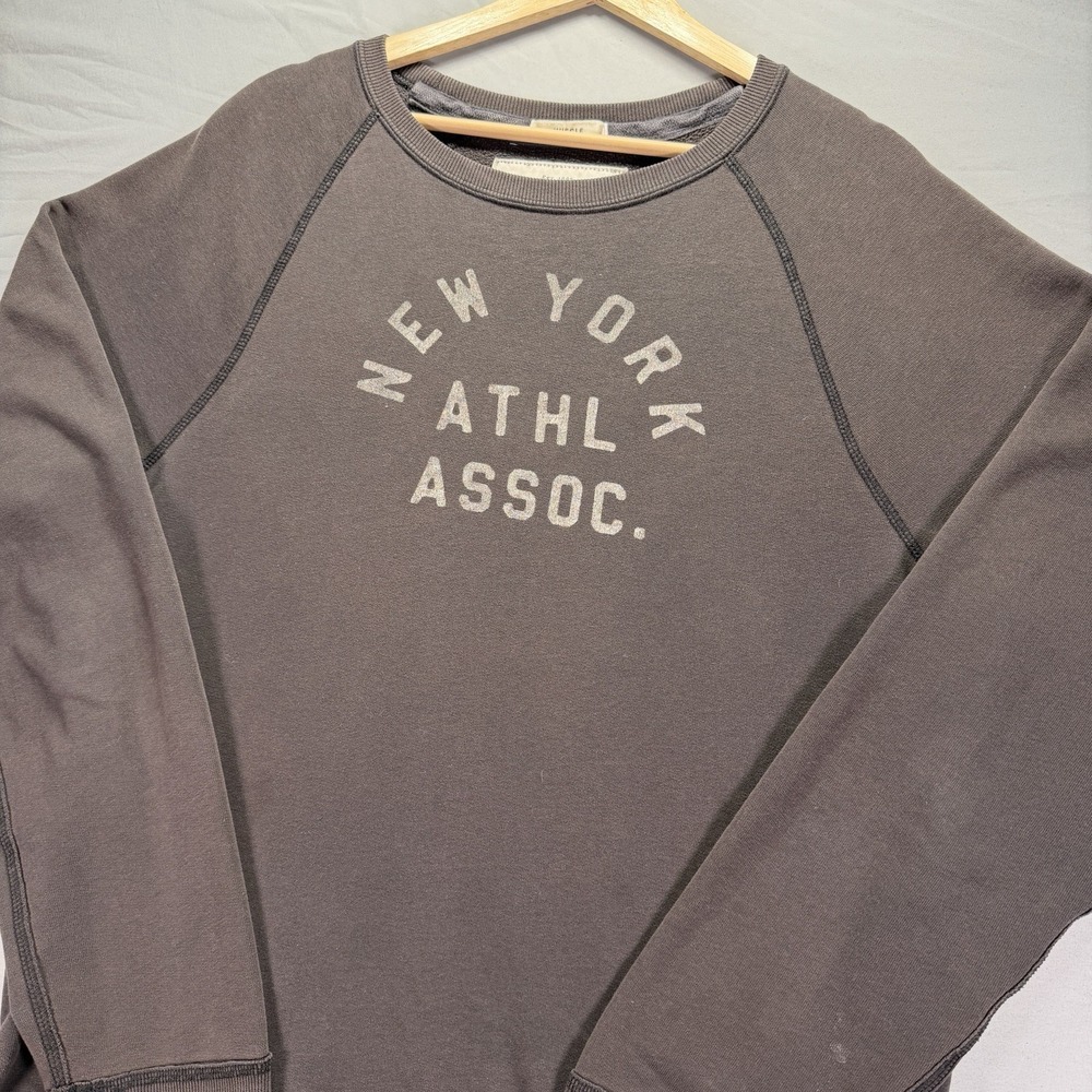 Abercrombie & Fitch Shirt Mens Large Gray Muscle Fit New York Athletic Assoc